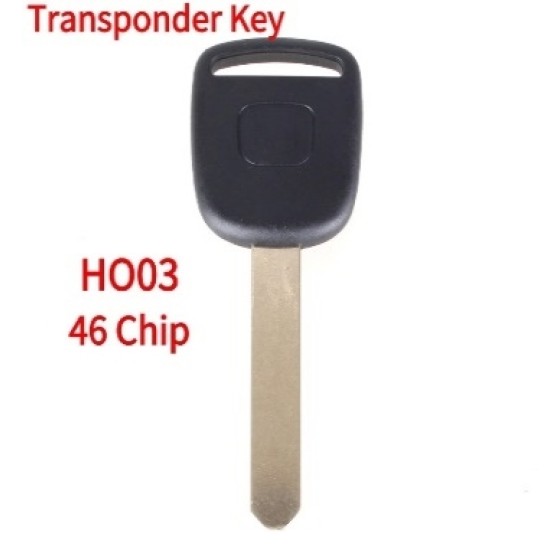 2003-2017 HO03 Honda / Acura Transponder Key (46 Chip)(Aftermarket chip/OEM chip )(No logo)